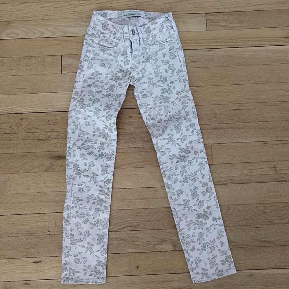 Abercrombie Kids Pink Khaki Jeans 10 slim